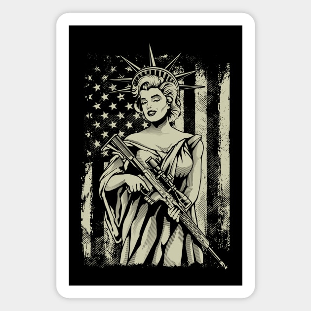 Lady Liberty Magnet by XXII Designs